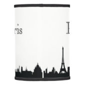 Paris Skyline Silhouette Lamp Shade (Back)