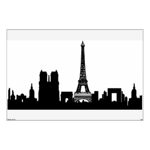 Paris Skyline Wall Decal