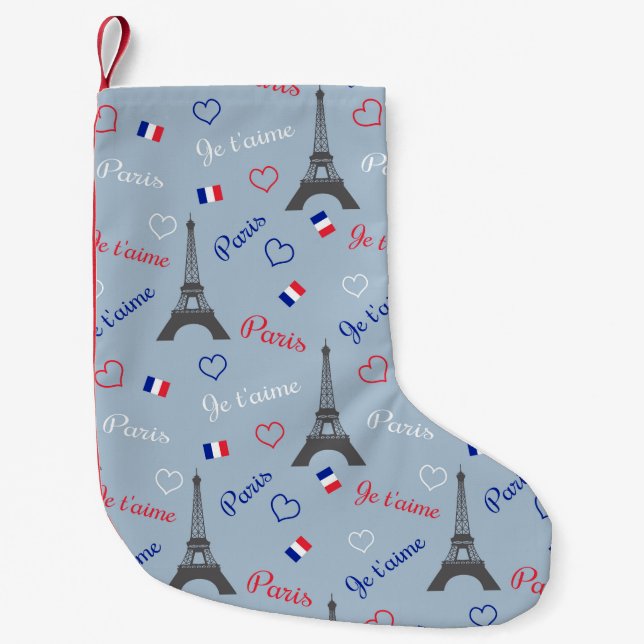 Paris Small Christmas Stocking (Front)