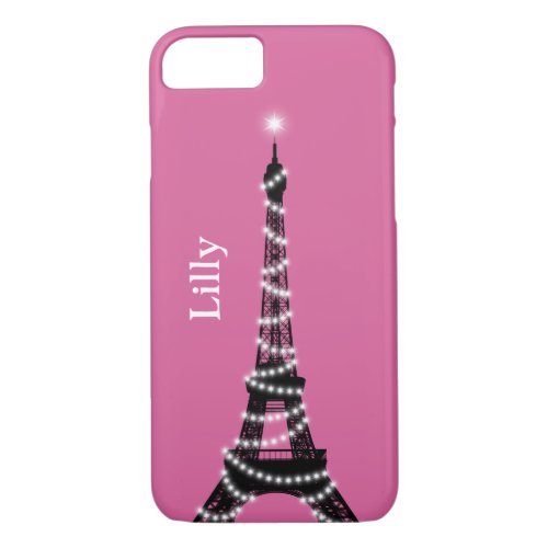 Paris Sparkles Everywhere iPhone 7 Case