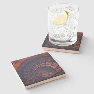 "Paris spirals" Sandstone Stone Coaster