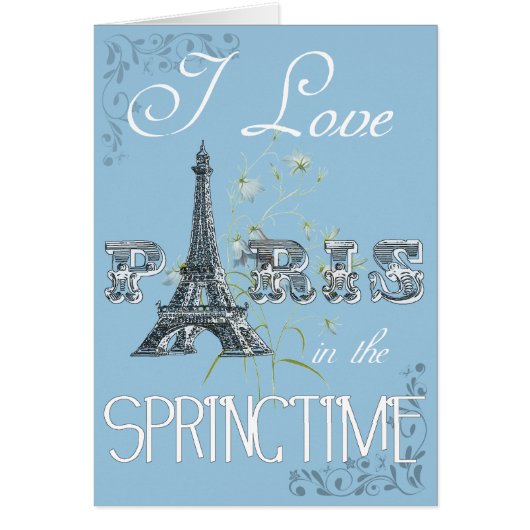 Paris Spring Love Card (Front)