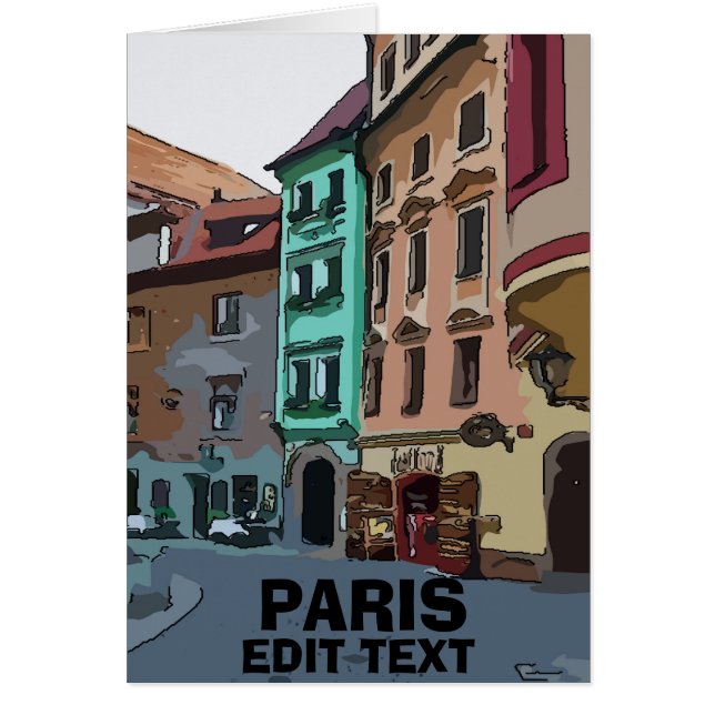 Paris St Buildings Cards (Front)