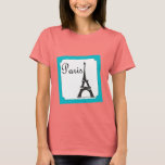 Paris Stamp Blue T-Shirt