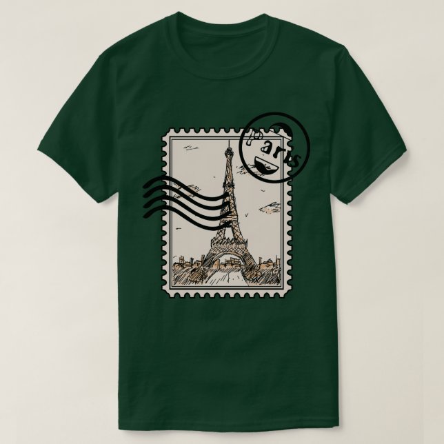 Paris Stamp T-Shirt (Design Front)