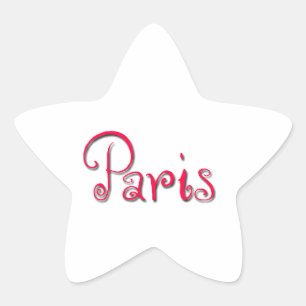 Paris Star Sticker