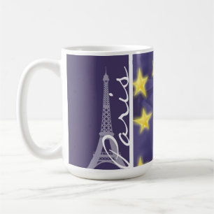 Paris Starry Night; Eiffel Tower Coffee Mug