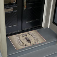 paris steampunk beekeeper french bee queen crown doormat