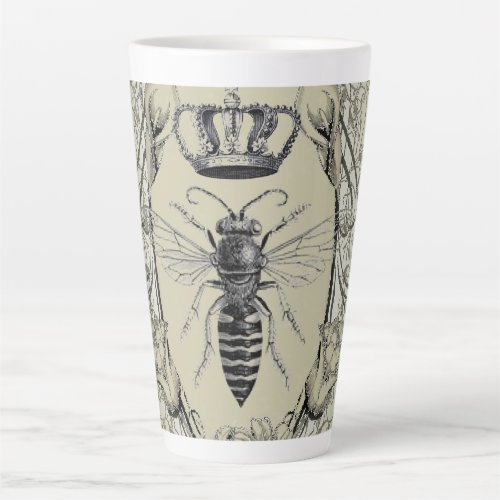 paris steampunk beekeeper french bee queen crown latte mug