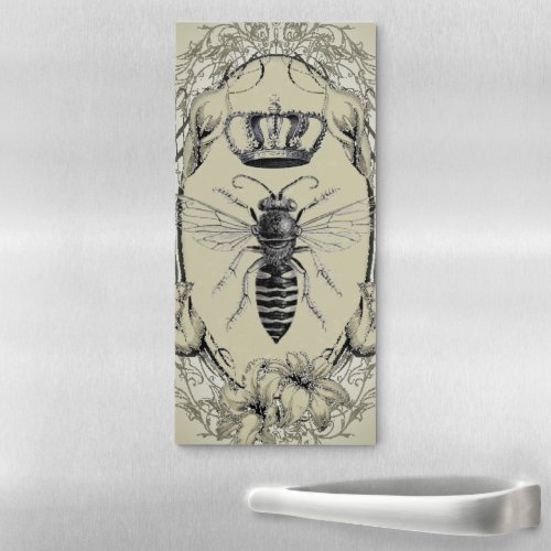 paris steampunk beekeeper french bee queen crown magnetic notepad