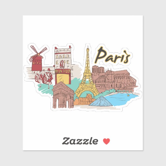 PARIS STICKER (Sheet)