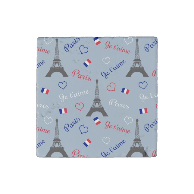 Paris Stone Magnet (Front)