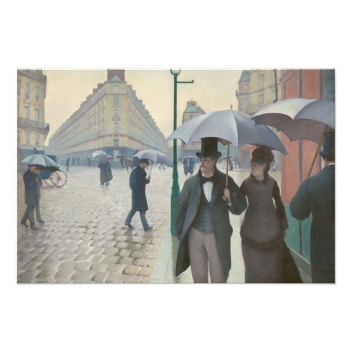 Paris Street A Rainy Day Impressionist Painting Photo Print