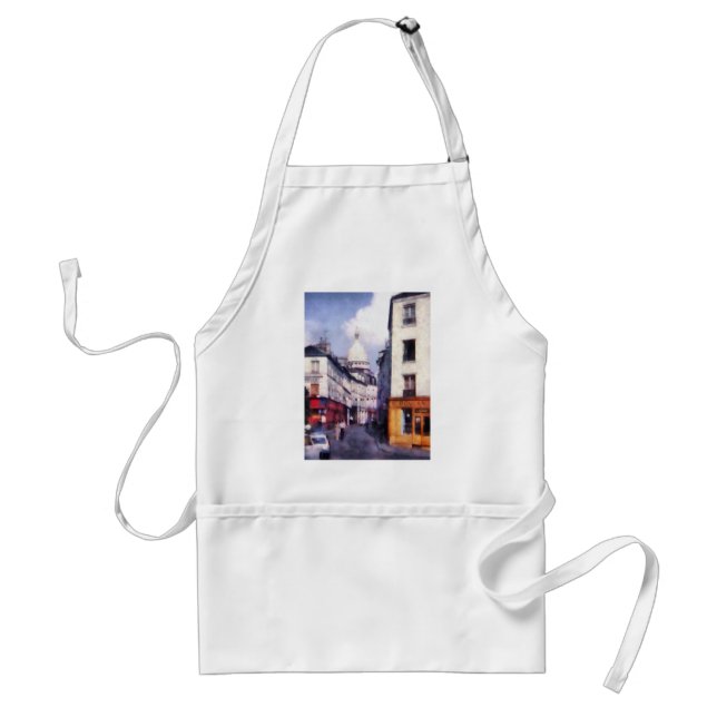 Paris Street Adult Apron (Front)