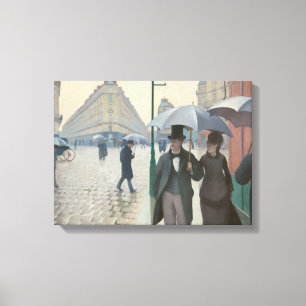 Paris Street in Rainy Weather Canvas Print