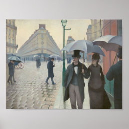 Paris Street in Rainy Weather Poster