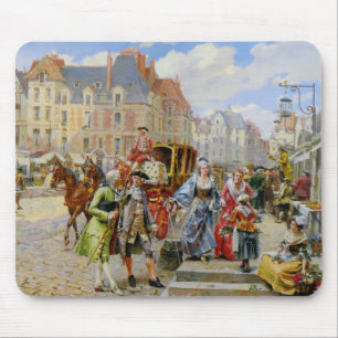 Paris street painting mousepad