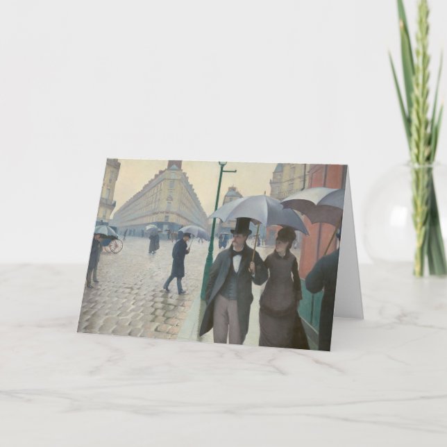Paris Street; Rainy Day AKA Paris: A Rainy Day Card (Front)