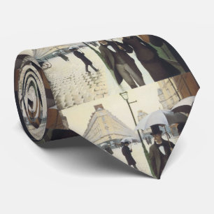Paris Street, Rainy Day by Caillebotte Neck Tie