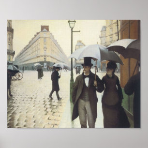 Paris Street, Rainy Day by Caillebotte Poster