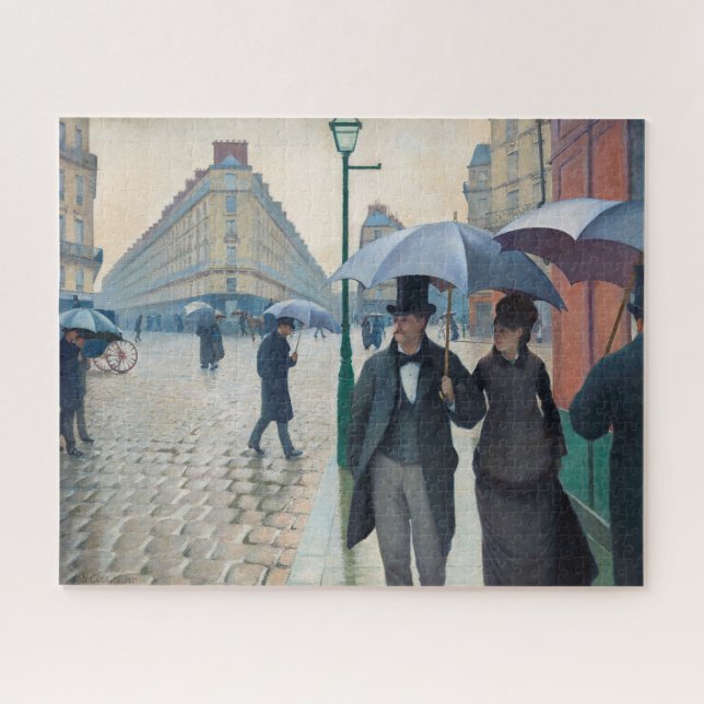Paris Street;Rainy Day by Gustave Caillebot Puzzle (Horizontal)