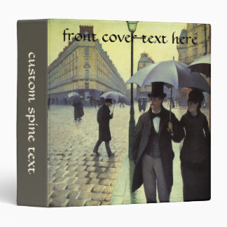Paris Street Rainy Day by Gustave Caillebotte Binder