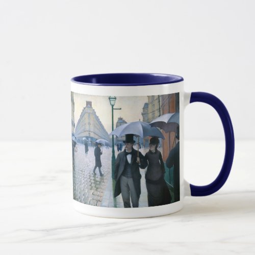 Paris Street Rainy Day by Gustave Caillebotte Mug