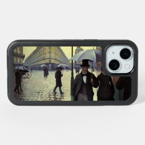 Paris Street Rainy Day by Gustave Caillebotte iPhone 15 Case