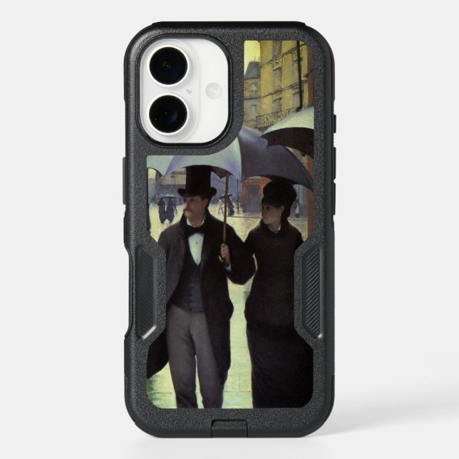 Paris Street Rainy Day by Gustave Caillebotte Otterbox iPhone Case (Back)
