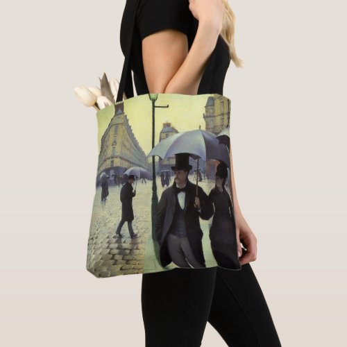 Paris Street Rainy Day by Gustave Caillebotte Tote Bag