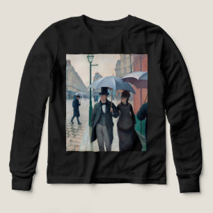 Paris Street Rainy Day by Gustave Caillebotte Tri-Blend Shirts