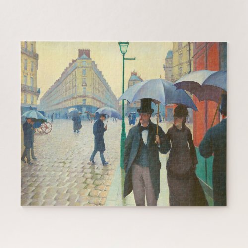 Paris Street Rainy Day Gustave Caillebotte Jigsaw Puzzle