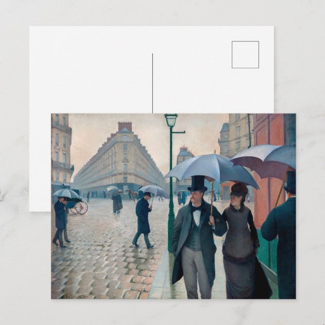 Paris Street Rainy Day | Gustave Caillebotte | Postcard (Front/Back)