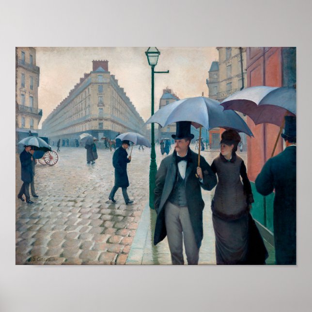 Paris Street Rainy Day | Gustave Caillebotte | Poster (Front)