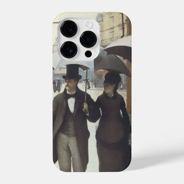 Paris Street Rainy Day iPhone Case (Back)