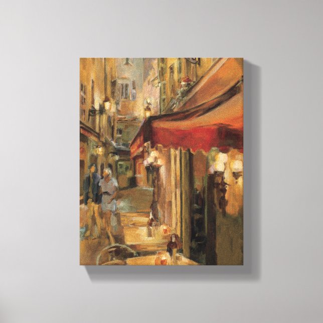 Paris Street Scene Canvas Print (Front)