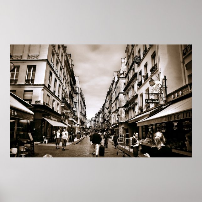 Paris Street Scene (III) Poster (Front)
