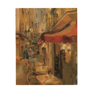 Paris Street Scene Wood Wall Decor