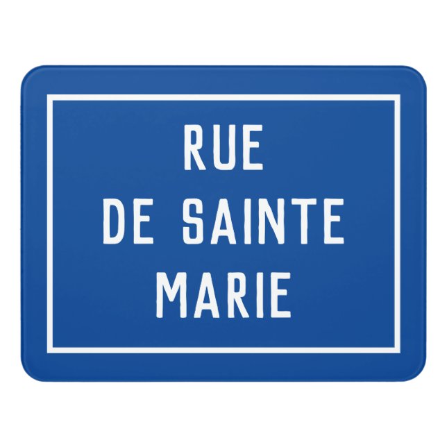 Paris Street Sign (Contemporary Front)