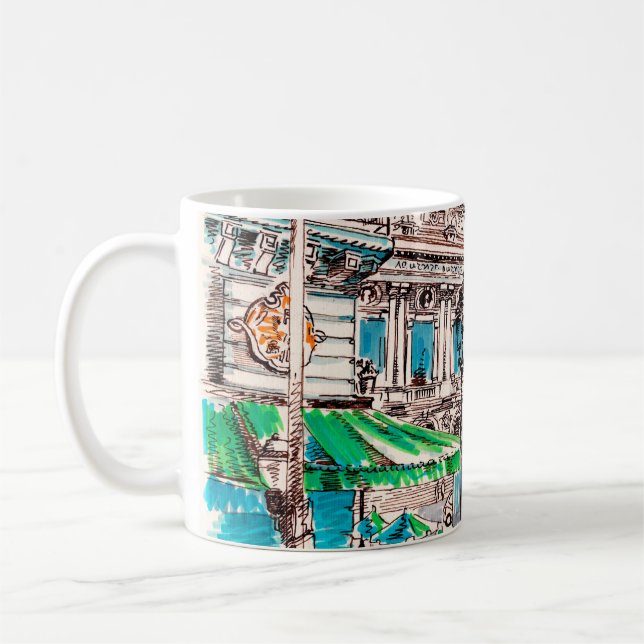  Paris street view of the theater Wicked cafe pede Coffee Mug (Left)