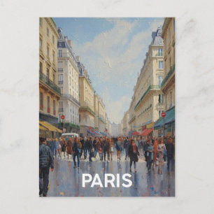 Paris Streets Postcard