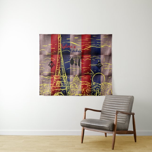 Paris Style Tapestry (In Situ (Horizontal))