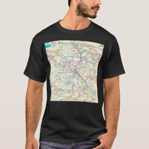 Paris subway map France T-Shirt