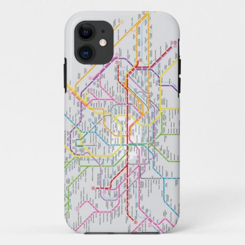 Paris Subway Map _ iPhone Cover 5