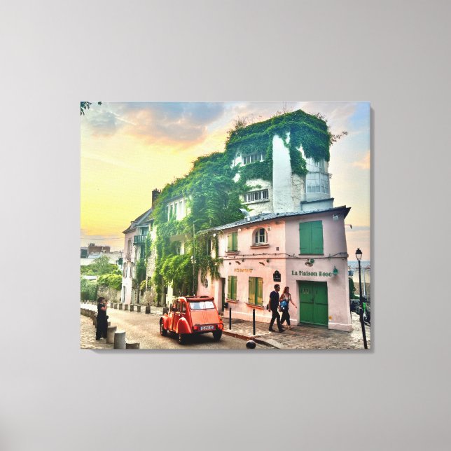 Paris Sunset Canvas Print (Front)