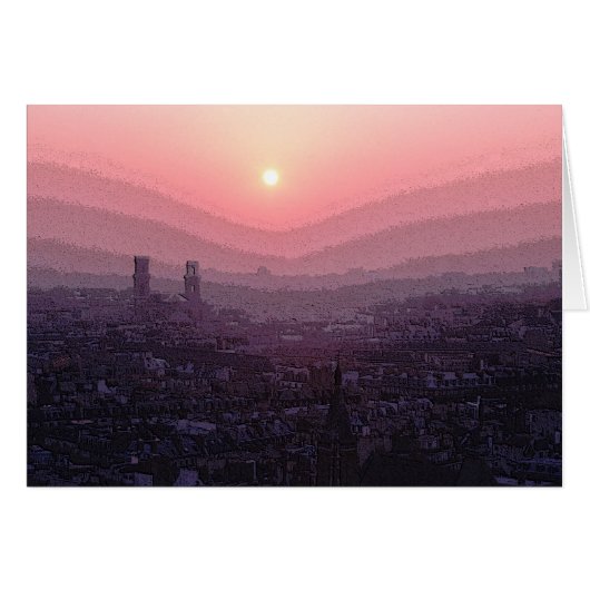 Paris Sunset Cards (Front Horizontal)