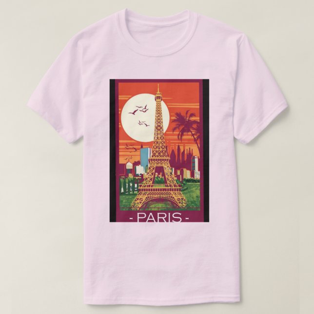 Paris Sunset T-Shirt (Design Front)