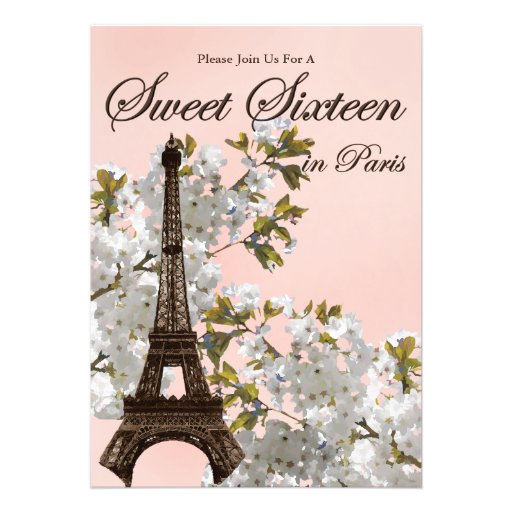 Paris Invitations Sweet 16 10
