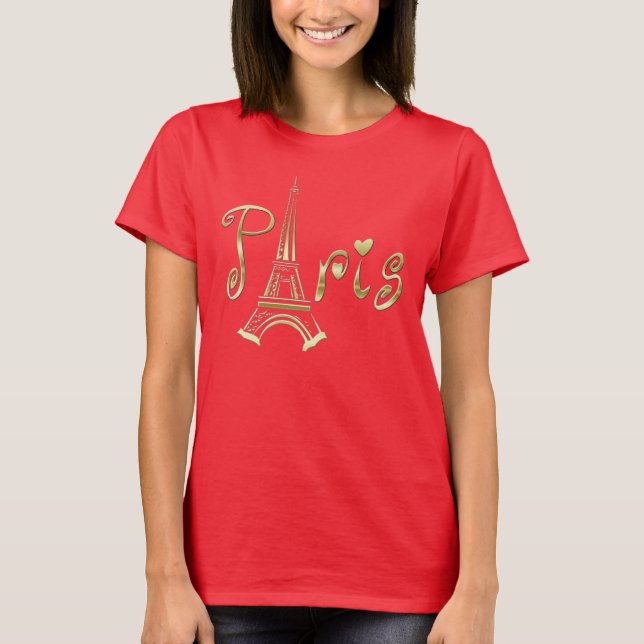 PARIS T-Shirt with the Eiffel Tower (Front)