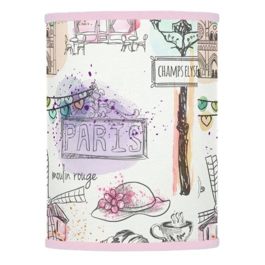 Paris Table Lamp Shade (Front)